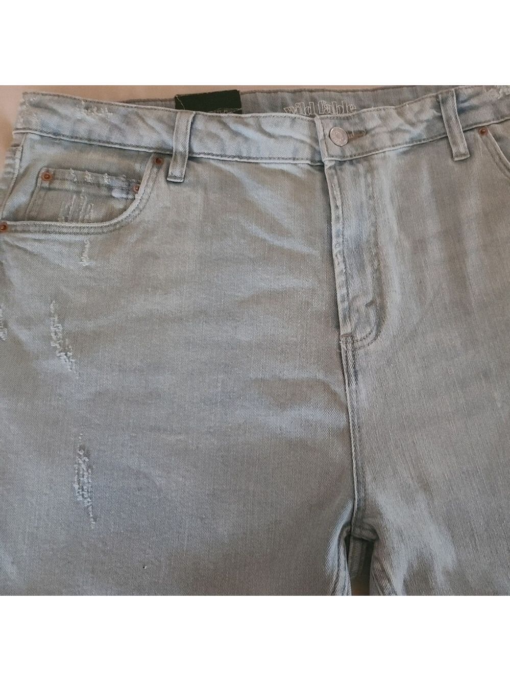 NWT Wild Fable High Rise Distressed Mom Jeans Size 18 - Picture 7 of 9